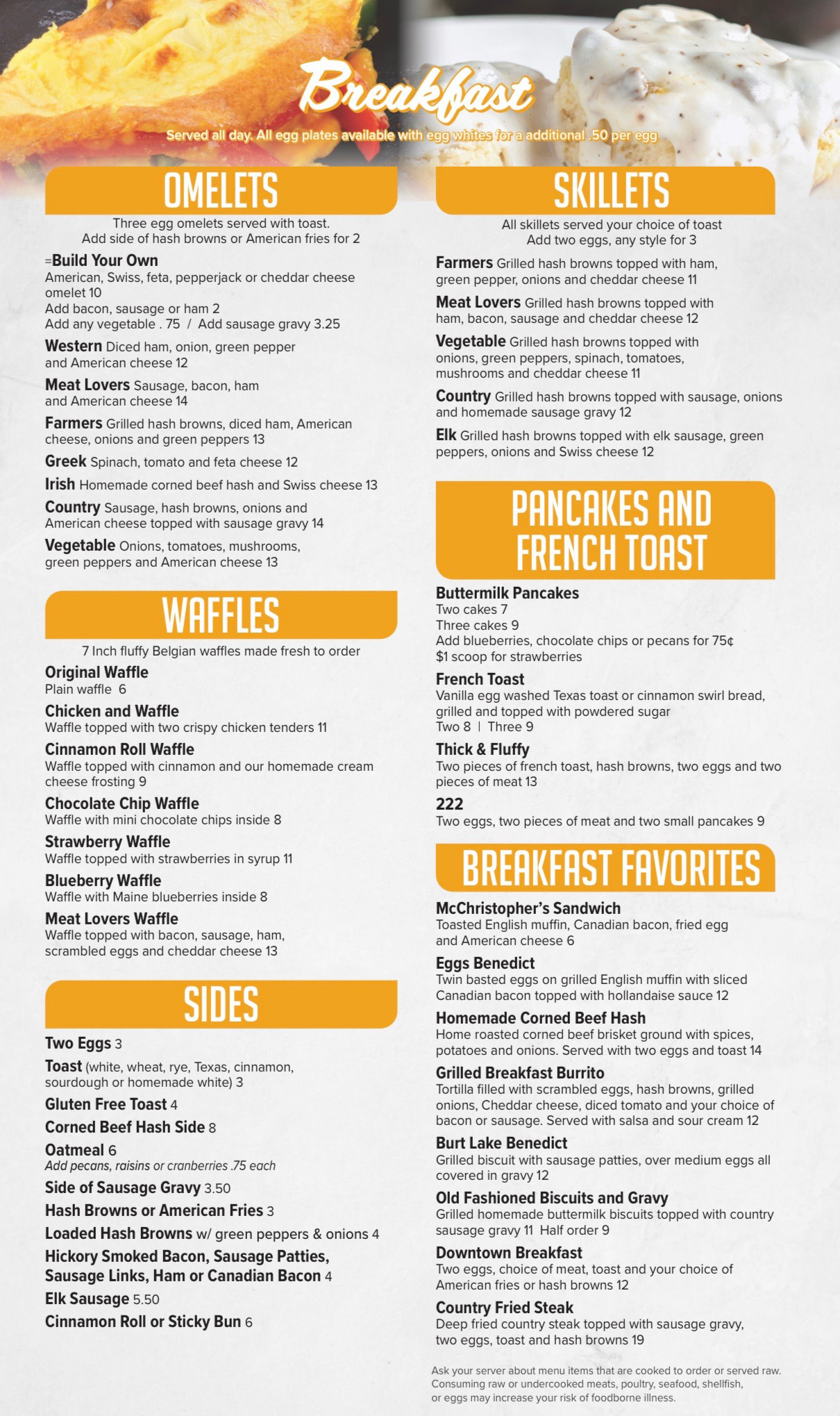Breakfast Menu